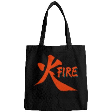 Discover Fiery Ink Brush Art Bags