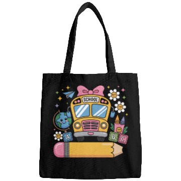 Discover Back to School Bus Bags - Add Name in Pencil Area
