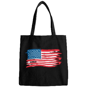 Discover Abstract American Flag Art Print Bags