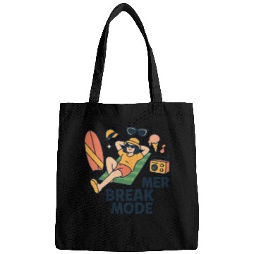 Discover Summer Beach Vibe Illustration Bags