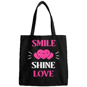 Discover Cute Heart Smile Face Design Bags