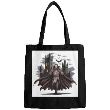 Discover Vampire Count Gothic Castle Print Bags