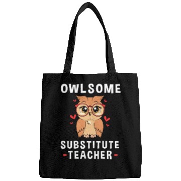 Discover Substitute Teacher Owl School Teaching Bags