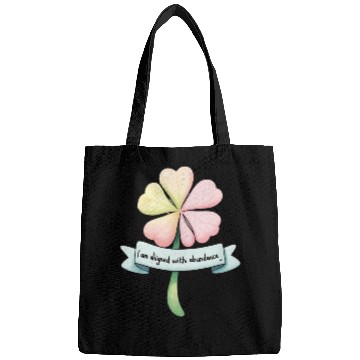 Discover Four-Leaf Clover with Affirmation Banner Bags