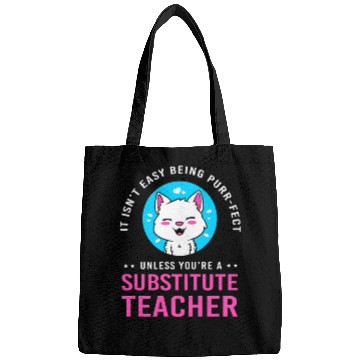 Discover Substitute Teacher Cat Lover Bags