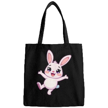 Discover Whimsical Bunny with Sparkling Eyes Bags