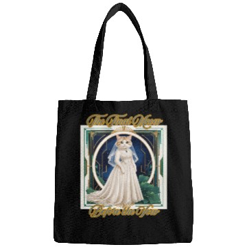 Discover The Final Meow before The Vow - Funny Cat Bride  Bags