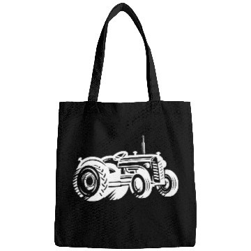 Discover Tractor Silhouette Farmer Agriculture Bags