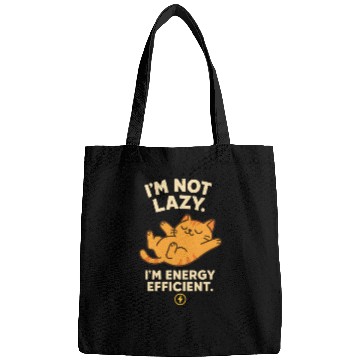 Discover I’m Not Lazy – Energy Efficient Cat Meme Bags