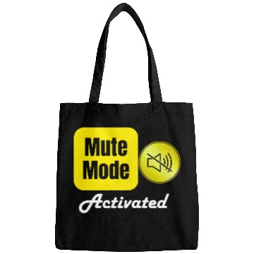 Discover Mute Mode Activated Graphic Design Bags
