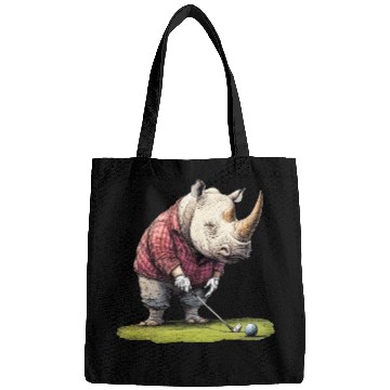 Discover Rhinoceros Golfer / Golf Rhinoceros Bags