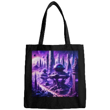 Discover Futuristic Sci-FI Fantasy Alien Planet Bags