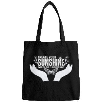 Discover Hopeful Sunshine Motivational Quote Bags