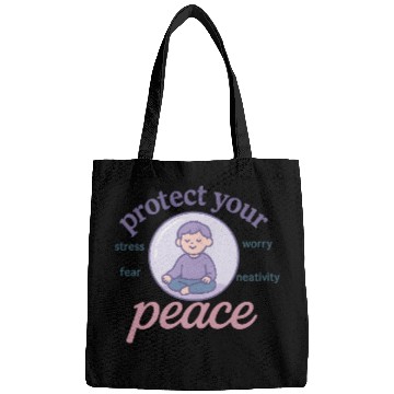 Discover Serene Peaceful Meditation Design Bags