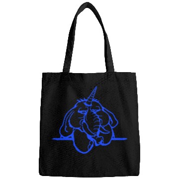 Discover Unicorn Big Elephant Sitting Angry Sad Funny Cool Bags