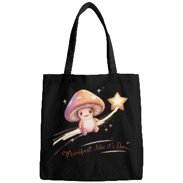 Discover Whimsical Mushroom Star Dreamer Design Bags