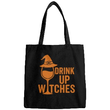 Discover Witch Themed Drink Up Glass Design Bags