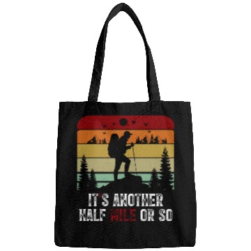 Discover Hiking Adventure Silhouette Design Bags