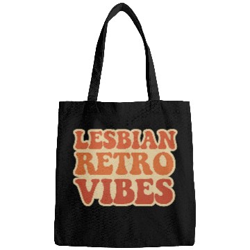 Discover Lesbian Retro Vibes Typography Design Bags
