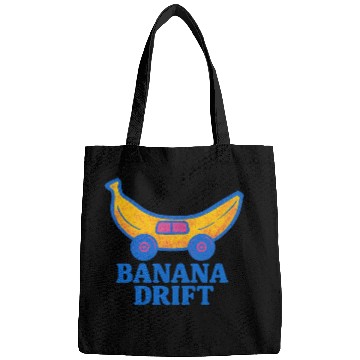 Discover Whimsical Banana Drift Car Design Bags