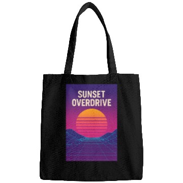 Discover Sunset Overdrive – Vaporwave Summer Vibes Bags