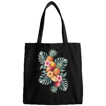 Discover Tropical Fruit Paradise with Pineapples and Bags