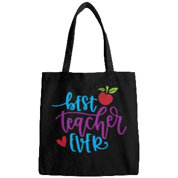 Discover Best Teacher Ever – Apple & Heart Design Bags
