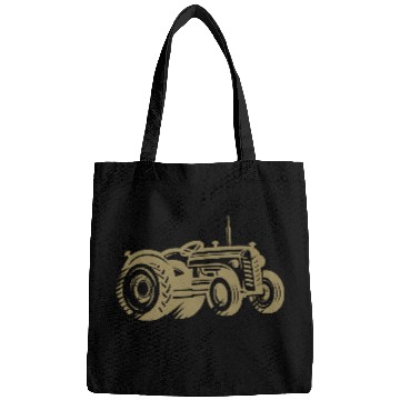 Discover Tractor Silhouette Farmer Agriculture Bags