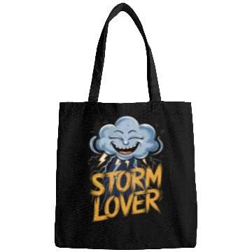 Discover Storm Lover Cloud with Lightning Art Bags