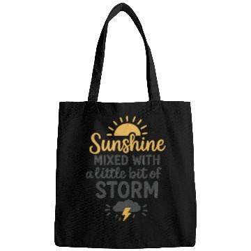 Discover Sunshine and Storm Quote Design Bags