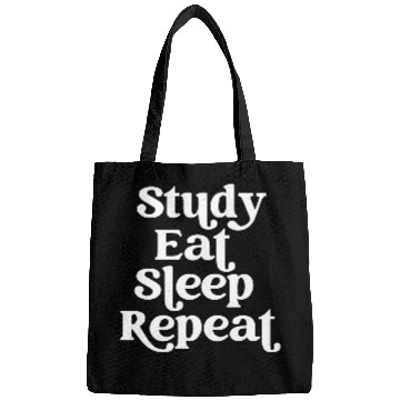 Discover Study Eat Sleep Repeat Routine Lifestyle Bags