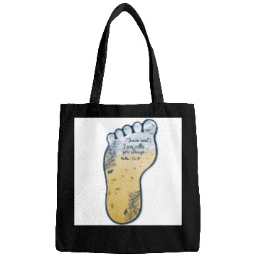 Discover Beach Footprint Sun Scripture Design Bags