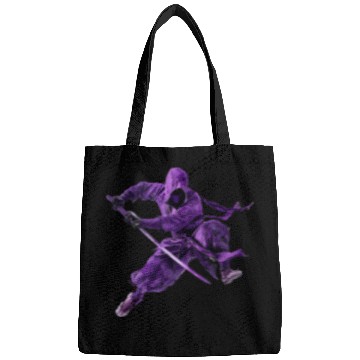 Discover Stealthy Samurai in Purple Armor Bags