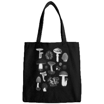 Discover Forest Gems – Scientific Wild Mushroom Chart Bags