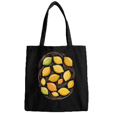 Discover Lemon Pattern for Citrus Lovers Bags