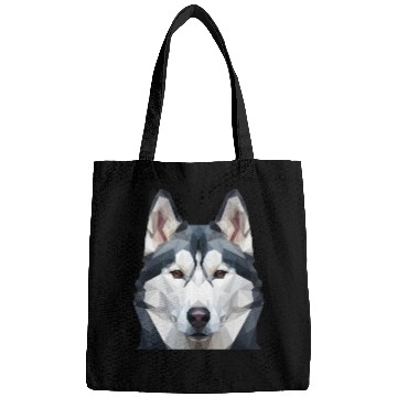 Discover Polygonal Husky Head Bags