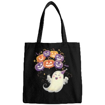 Discover Halloween Ghost with Jack-o'-Lantern Balloons Bags