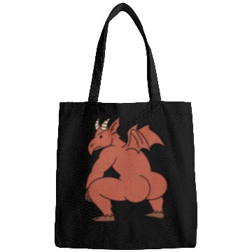 Discover Jersey Devil Retro Cartoon Design Bags