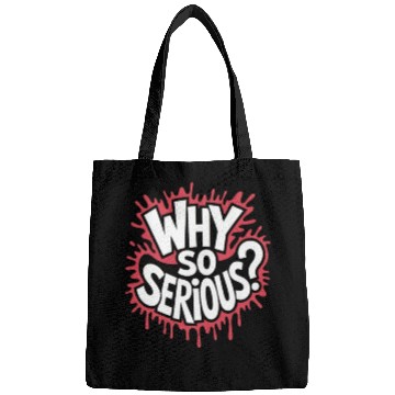 Discover Whimsical Question Typography Design Bags