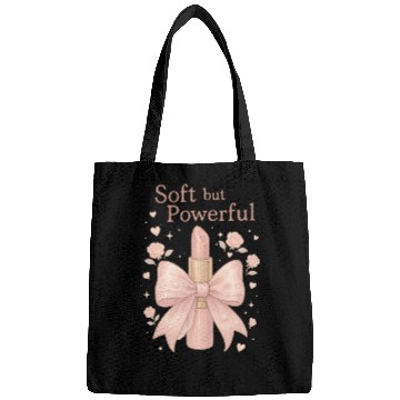 Discover Empowering Lipstick with Soft Pink Bow Bags