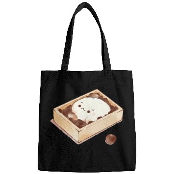 Discover Kawaii Mochi Cookie Illustration Bags
