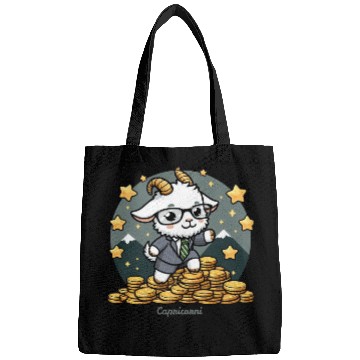 Discover Capricorn Business Goat Illustration Bags