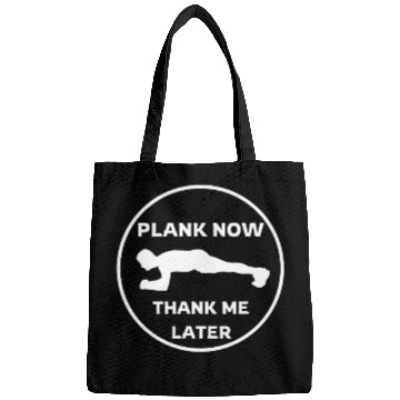 Discover Humorous Plank Exercise Illustration Bags