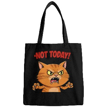 Discover Not Today Angry Cat Bags | Funny Grumpy Cat Mem