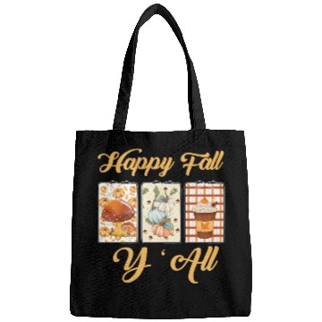 Discover Happy Fall Y’all – Rustic Pumpkin Patch Vibes Bags