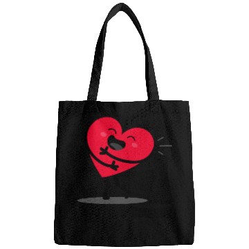Discover Joyful Heart Embrace Illustration Bags