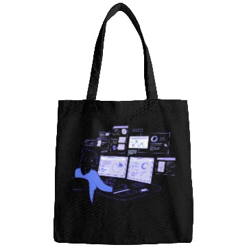 Discover Futuristic Data Analyst Abstract Bags