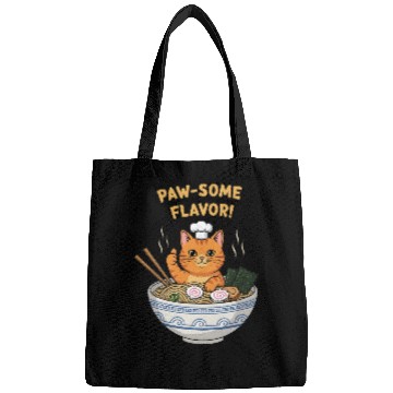 Discover Paw-some Flavor Ramen Cat Bags