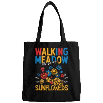 Discover Walking Meadow Sunflowers Design Bags