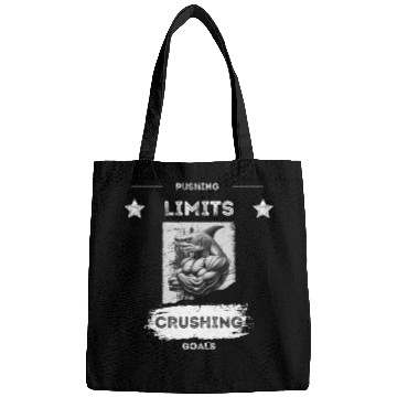 Discover PUSHING LIMITS – Ripped Shark Gym Design Bags